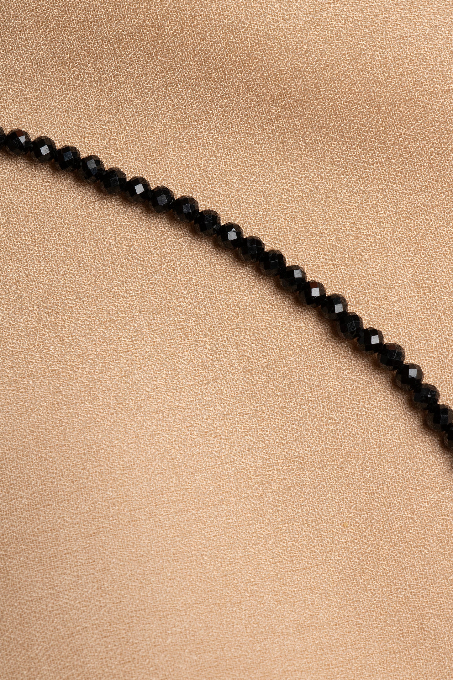 Spinel Necklace and Bracelet Set with Silver Clasps 3-4 mm