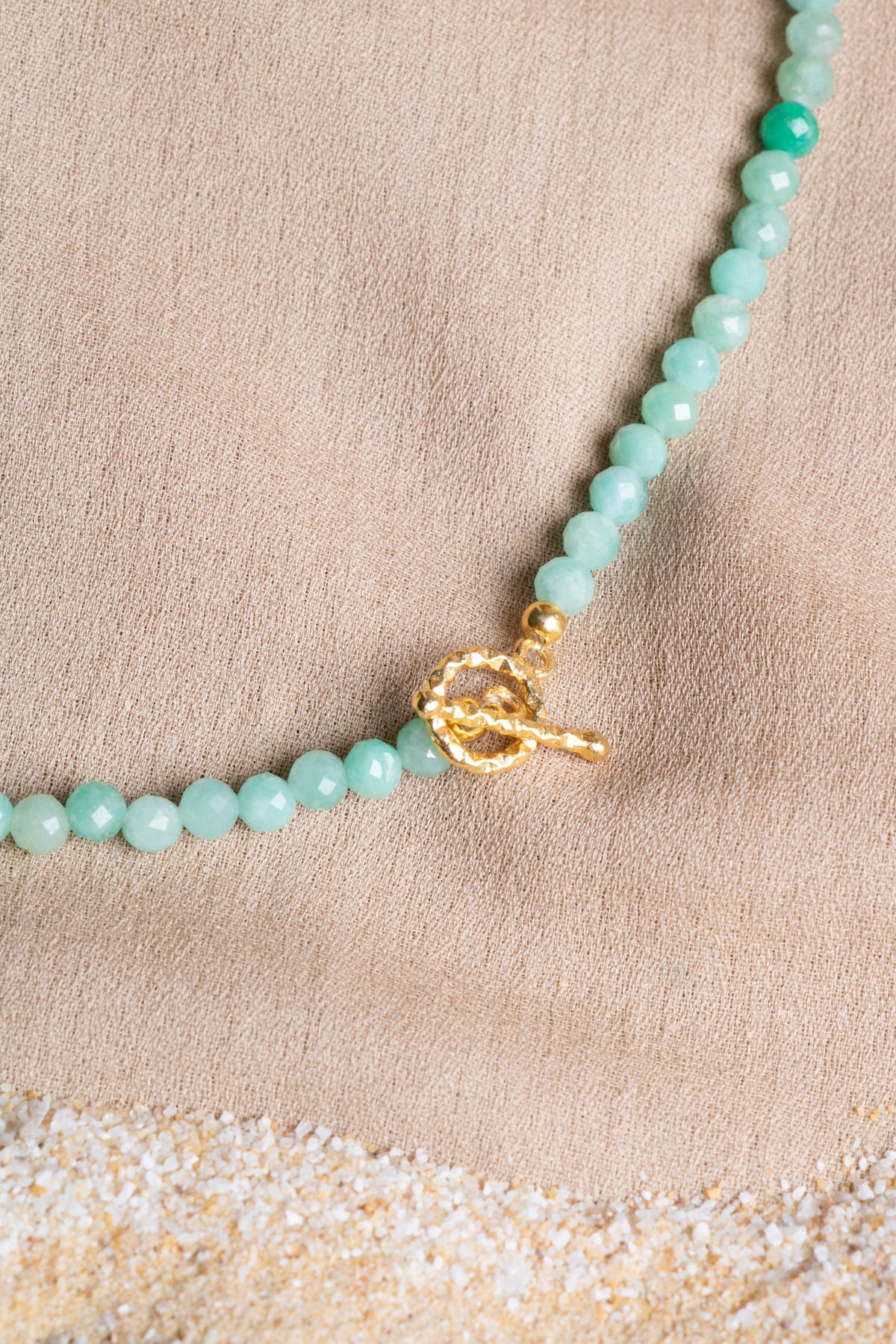 Oceanistone emerald natural stone necklace