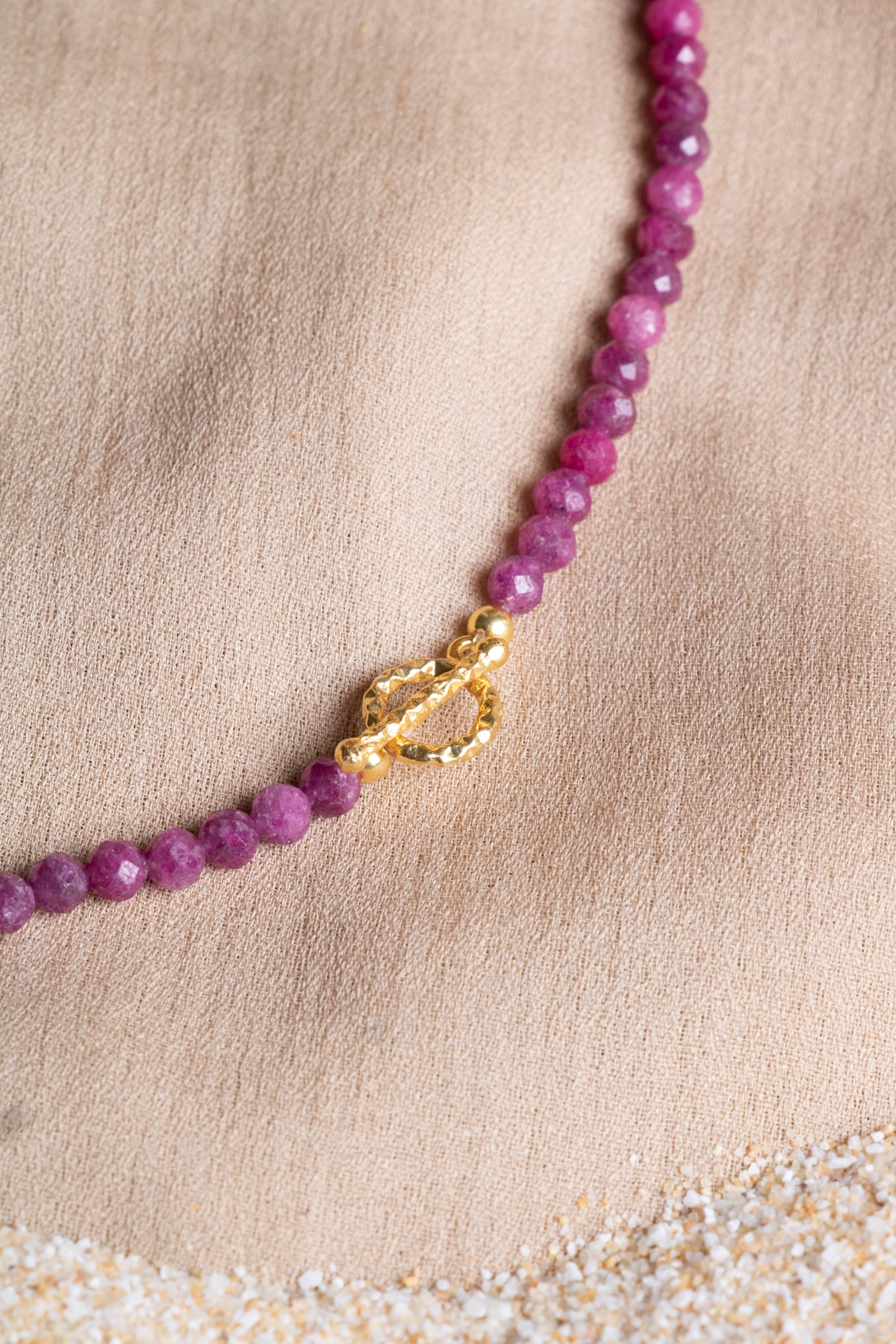 Oceanistone Ruby Natural Stone Necklace