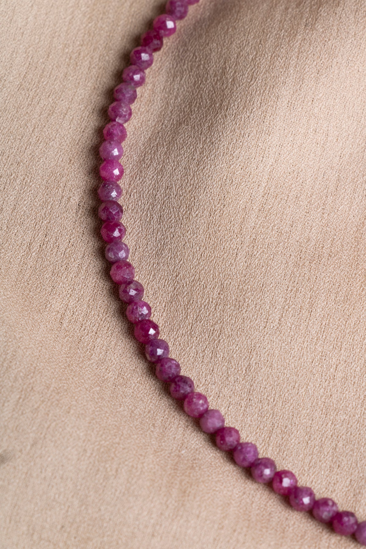 Oceanistone Ruby Natural Stone Necklace