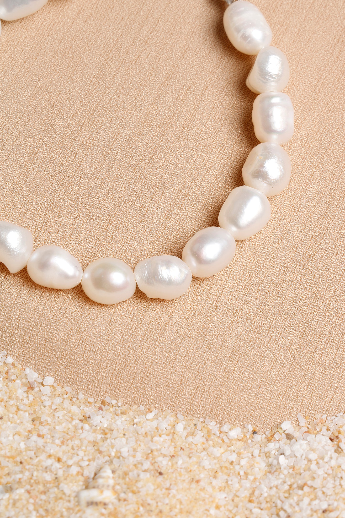 Oceanistone Freshwater Pearl Bracelet with Sterling Silver Clasp