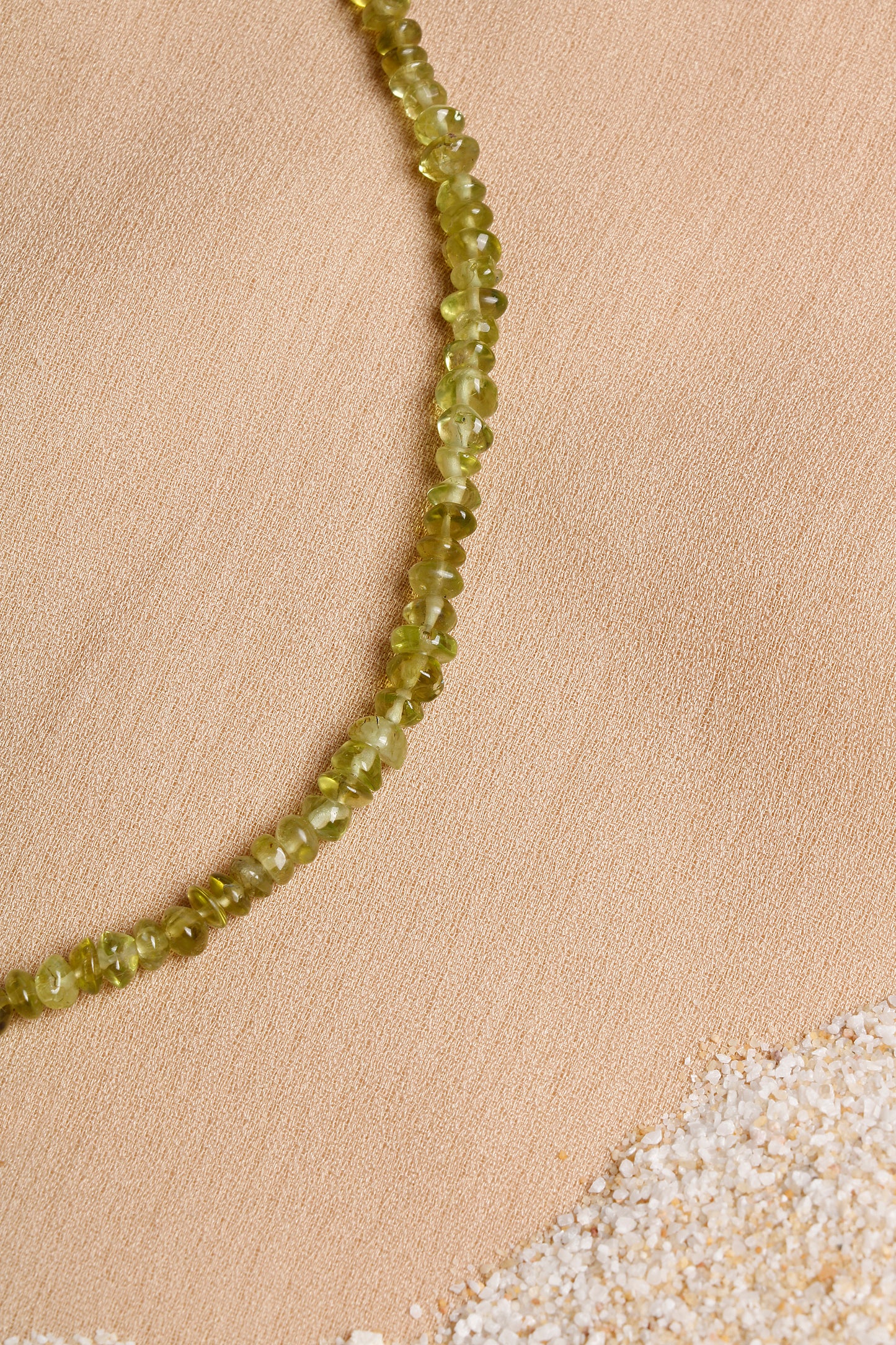 Natural Peridot Necklace with Sterling Silver Clasp – Oceanistone Collection