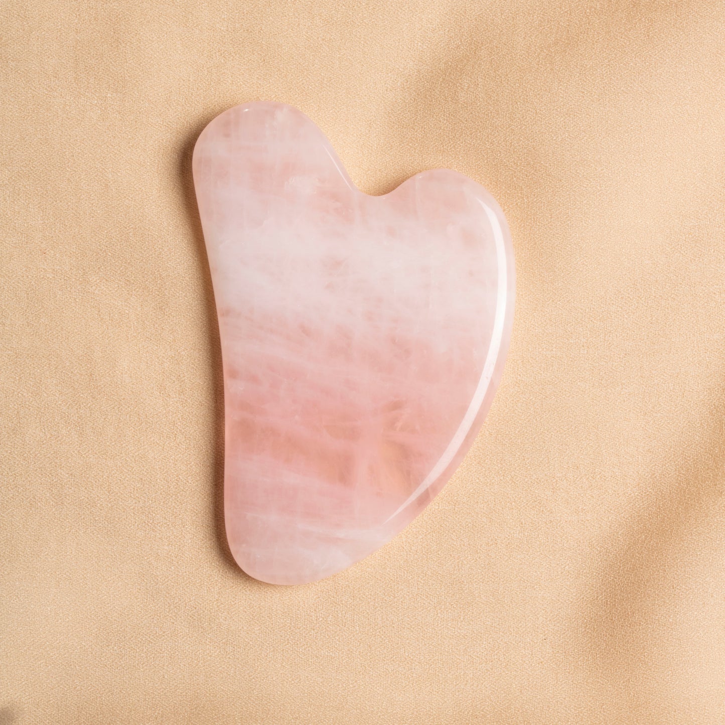 Rose Quartz Heart-Shaped Gua Sha Massage Tool