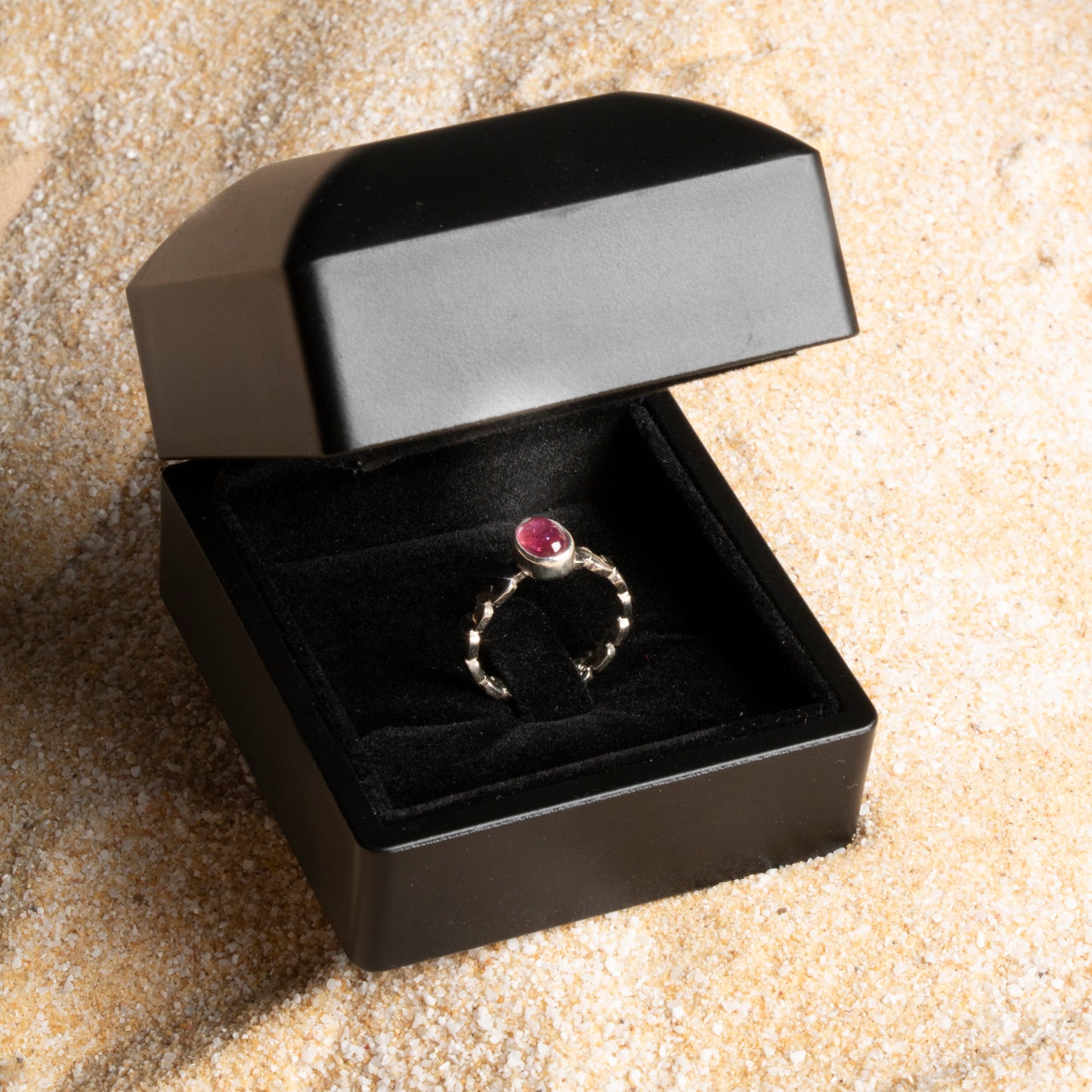 Handmade Sterling Silver Tourmaline Ring for Women – Certified Natural Gemstone