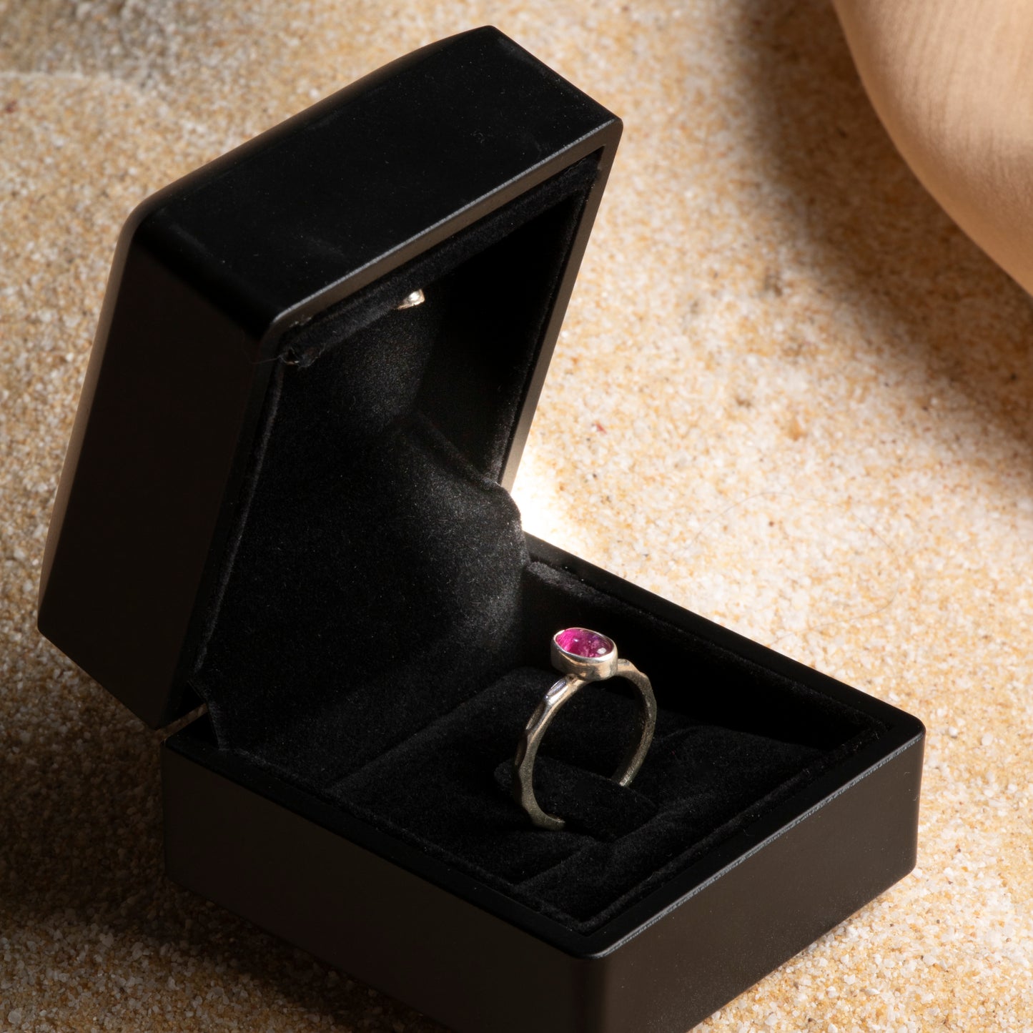 Handmade Sterling Silver Tourmaline Ring for Women – Certified Natural Gemstone