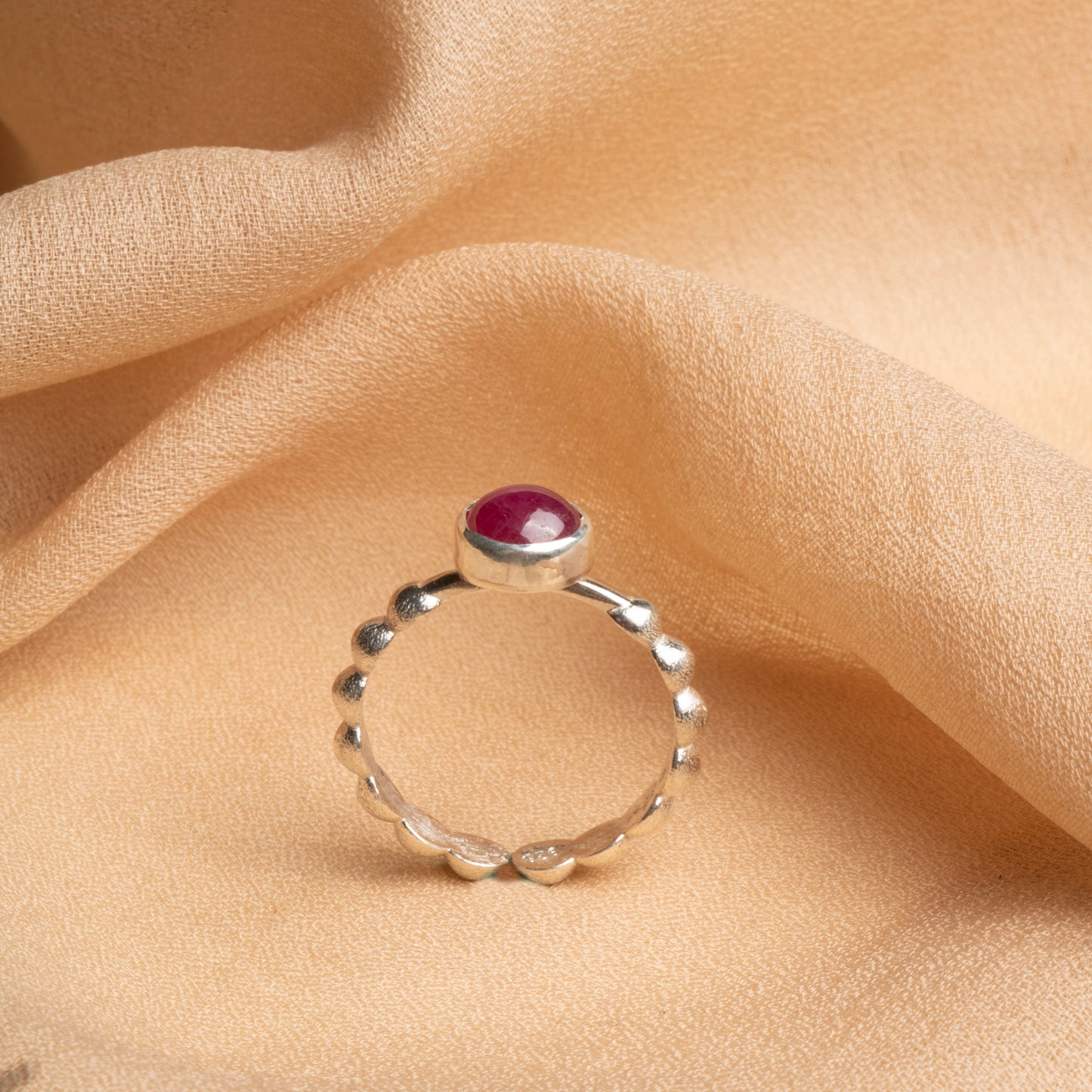 Timeless Ruby & Sterling Silver Women's Ring