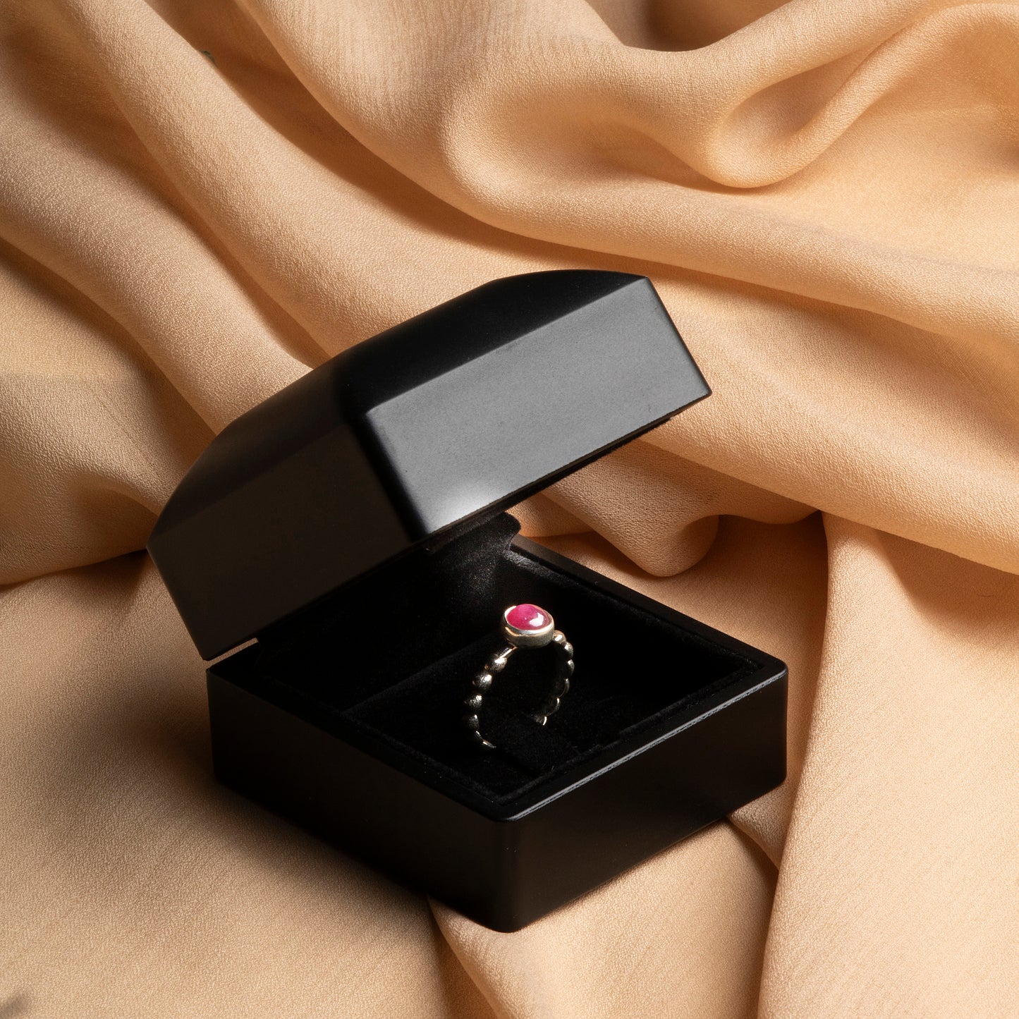 Timeless Ruby & Sterling Silver Women's Ring