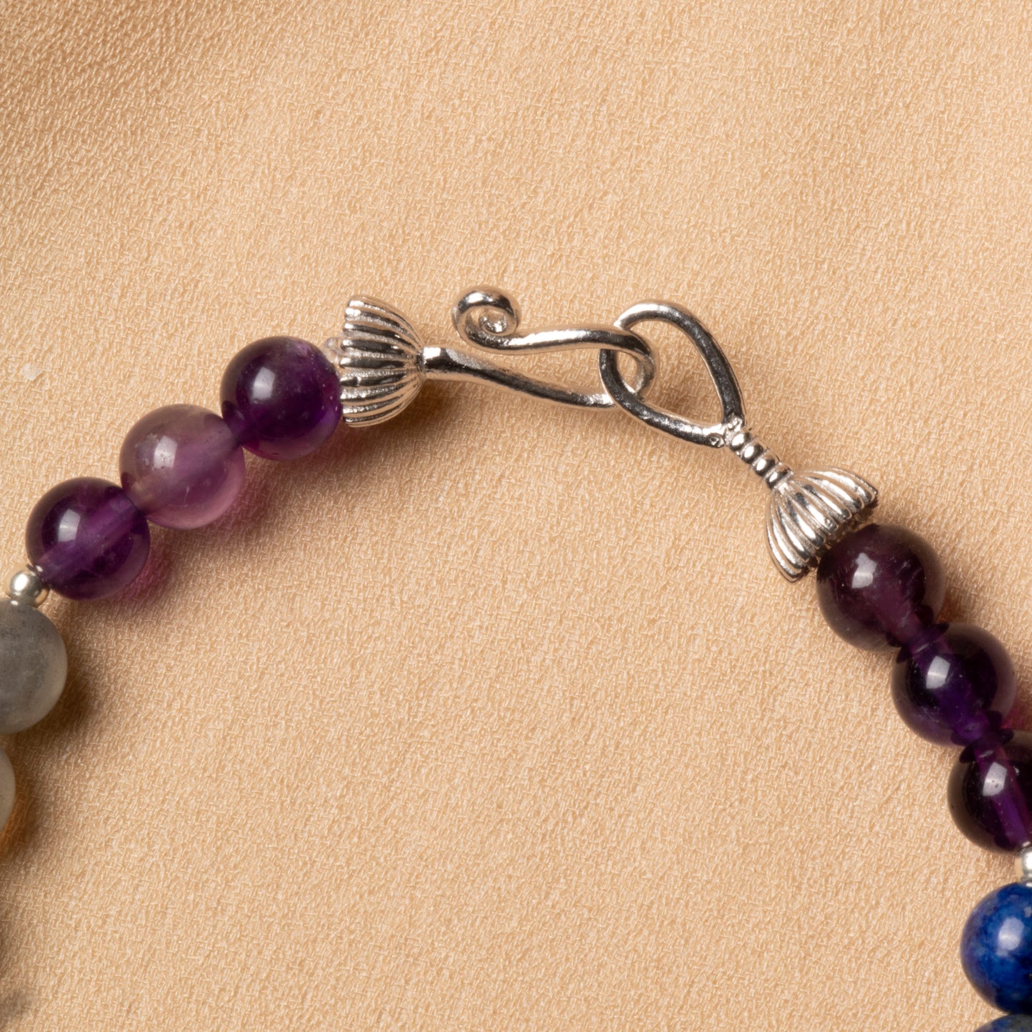 Oceanistone Sagittarius Zodiac Bracelet – 6mm Natural Stones with 925 Sterling Silver Clasp