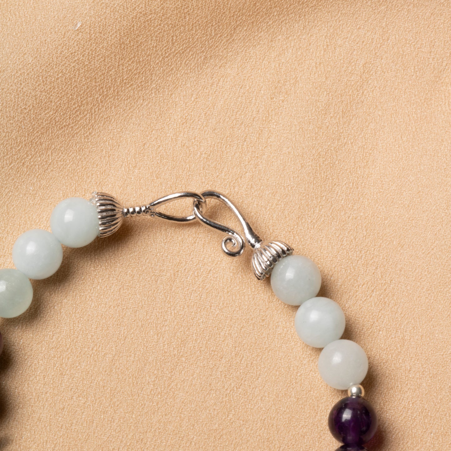 Oceanistone Aries Zodiac Bracelet – 6mm Natural Stones with 925 Sterling Silver Clasp