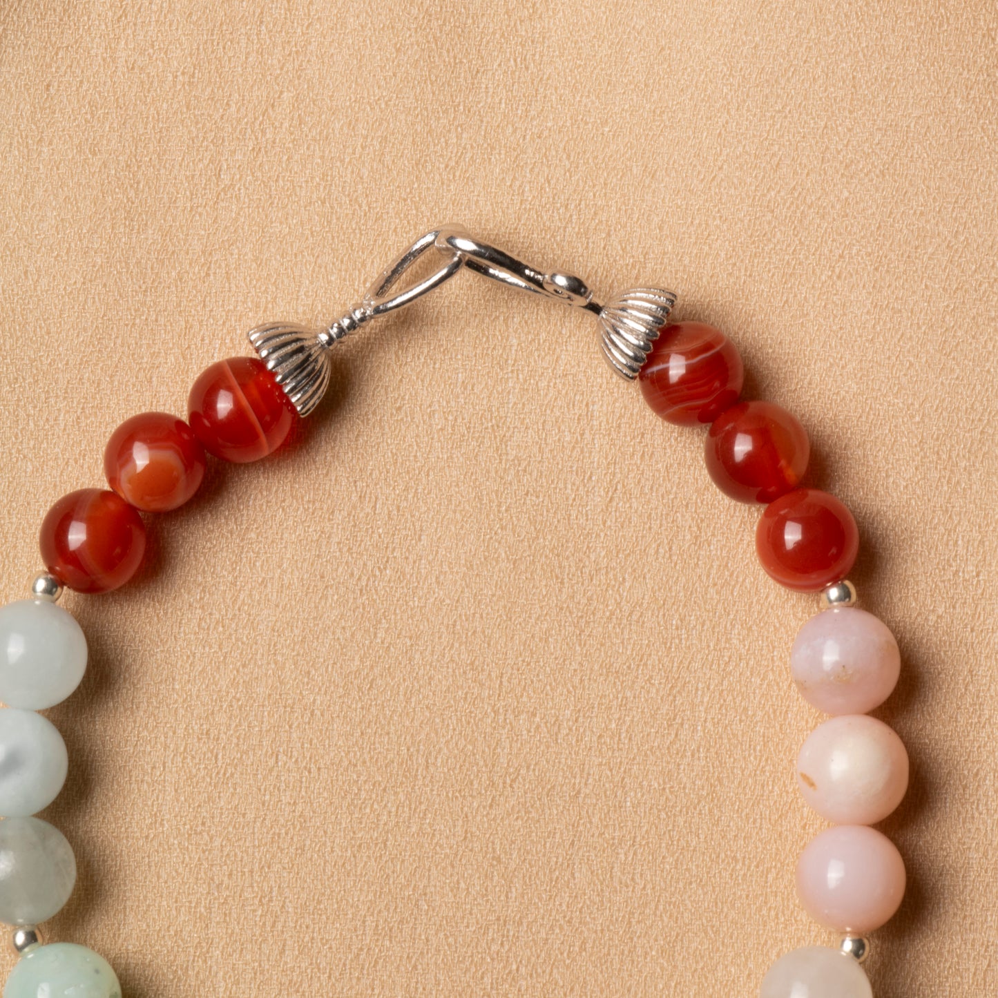 Oceanistone Gemini Zodiac Bracelet – 6mm Natural Stones with 925 Sterling Silver Clasp