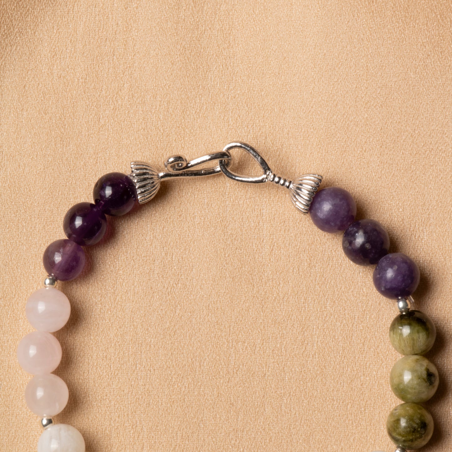 Oceanistone Libra Zodiac Bracelet – 6mm Natural Stones with 925 Sterling Silver Clasp