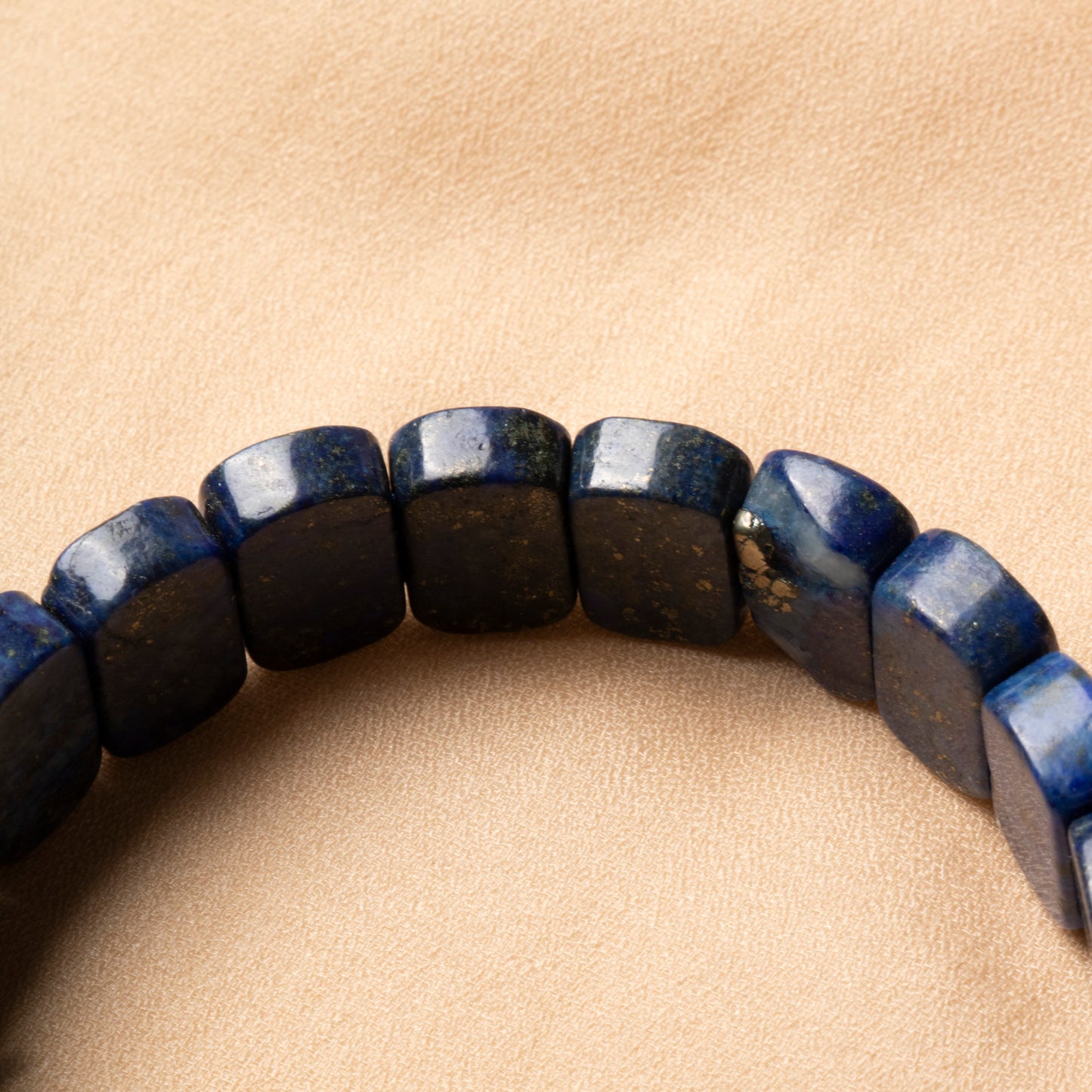 Oceanistone Wide-Cut Lapis Lazuli Bracelet – The Stone of Wisdom & Truth