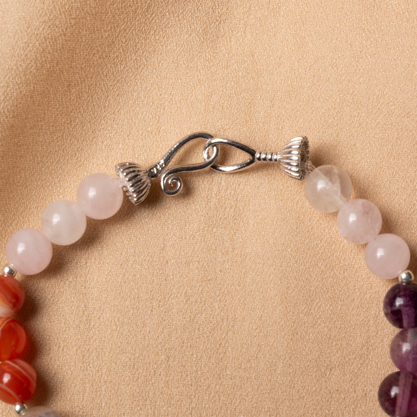 Oceanistone Capricorn Zodiac Bracelet – 6mm Natural Stones with 925 Sterling Silver Clasp