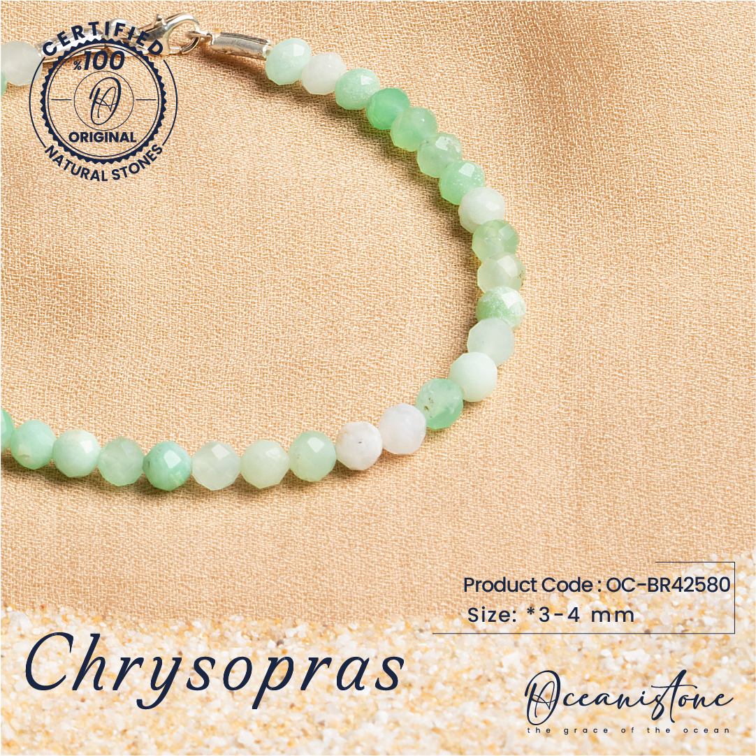 Faceted Chrysoprase Bracelet – Oceanistone