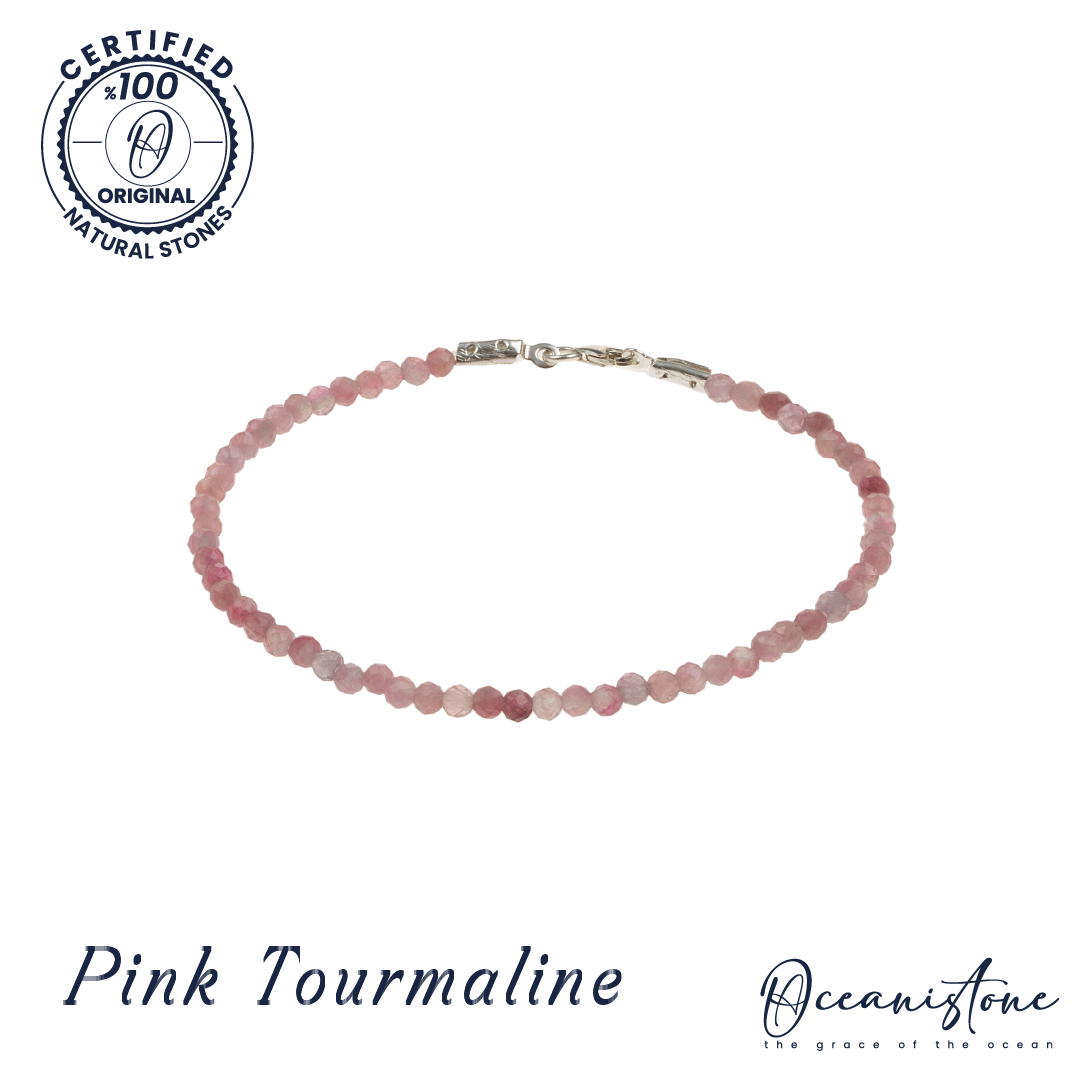 Faceted Pink Tourmaline Bracelet – Oceanistone