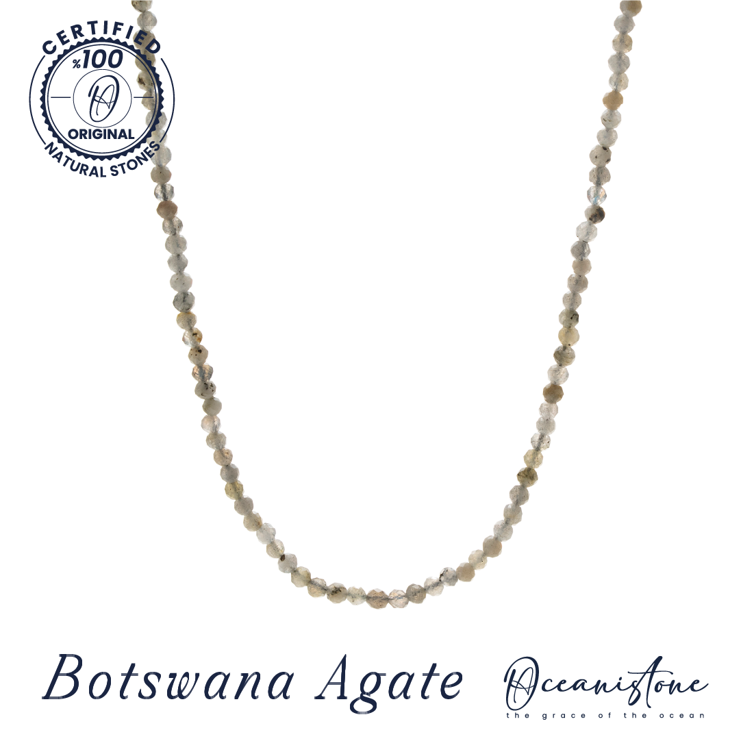 Botswana Agate Necklace – Timeless Elegance with Earthy Tones
