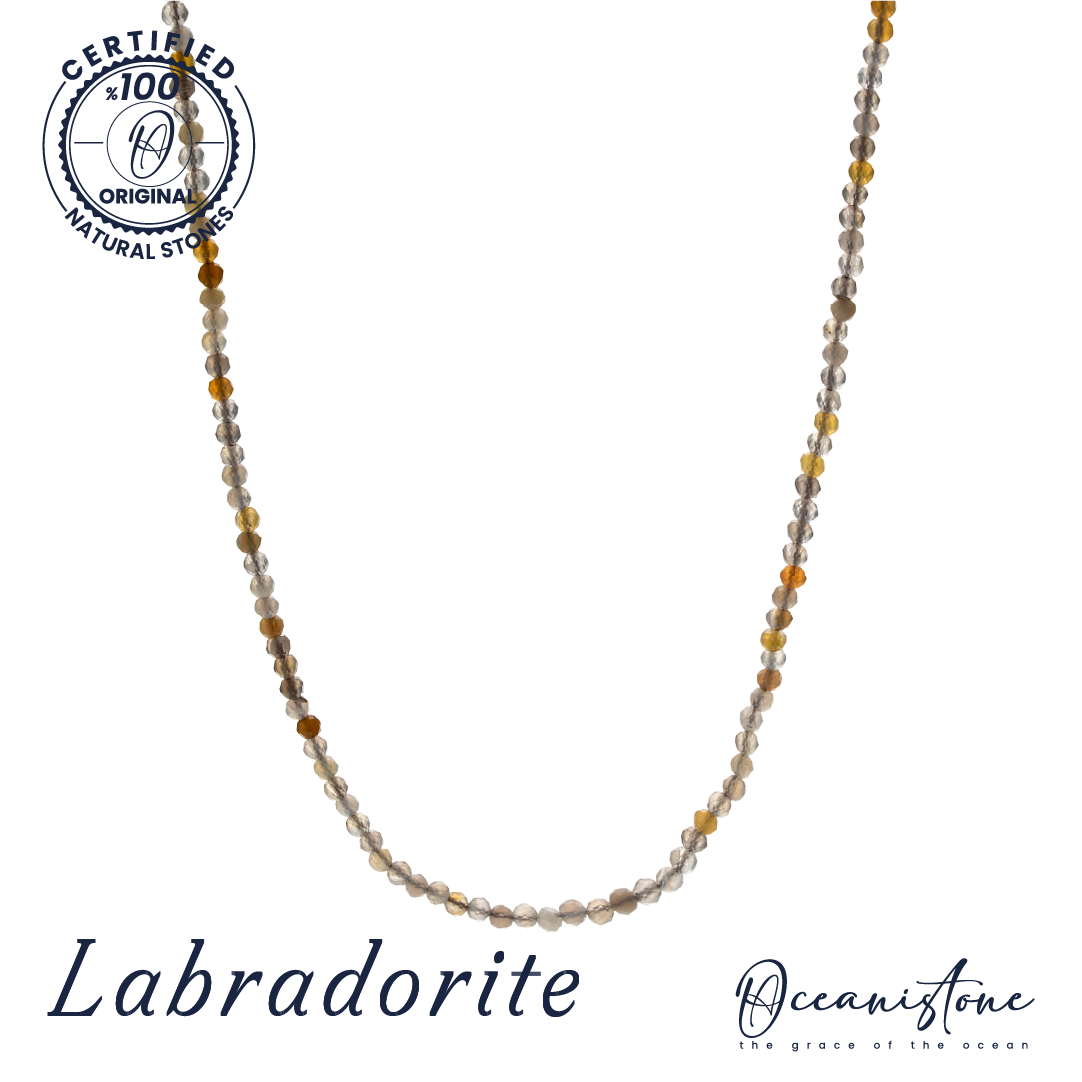 Labradorite Gemstone Necklace – A Dance of Light and Mystery