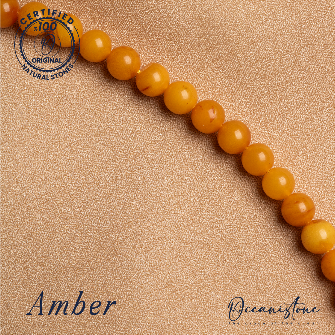 Amber Gemstone Necklace – Radiant Warmth and Timeless Elegance