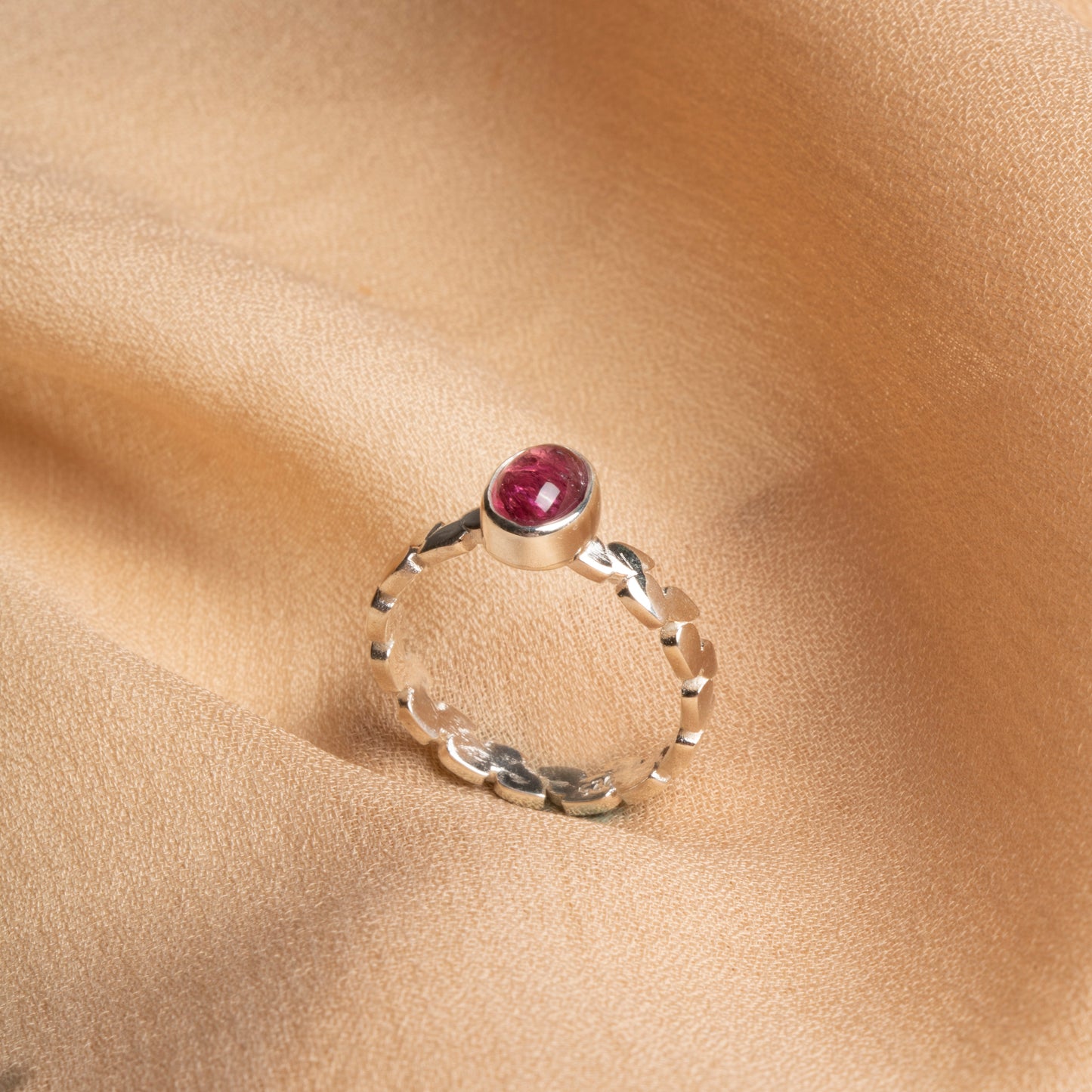 Handmade Sterling Silver Tourmaline Ring for Women – Certified Natural Gemstone