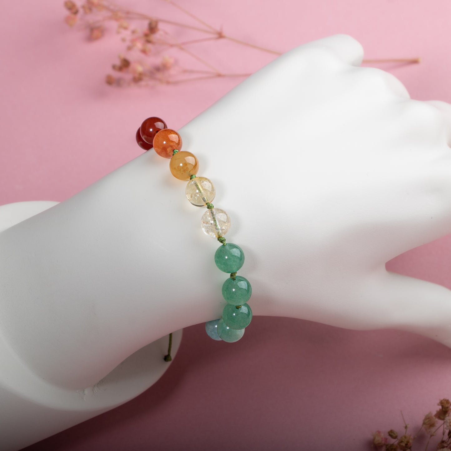 Chakra Natural Stone Macrame Design Bracelet