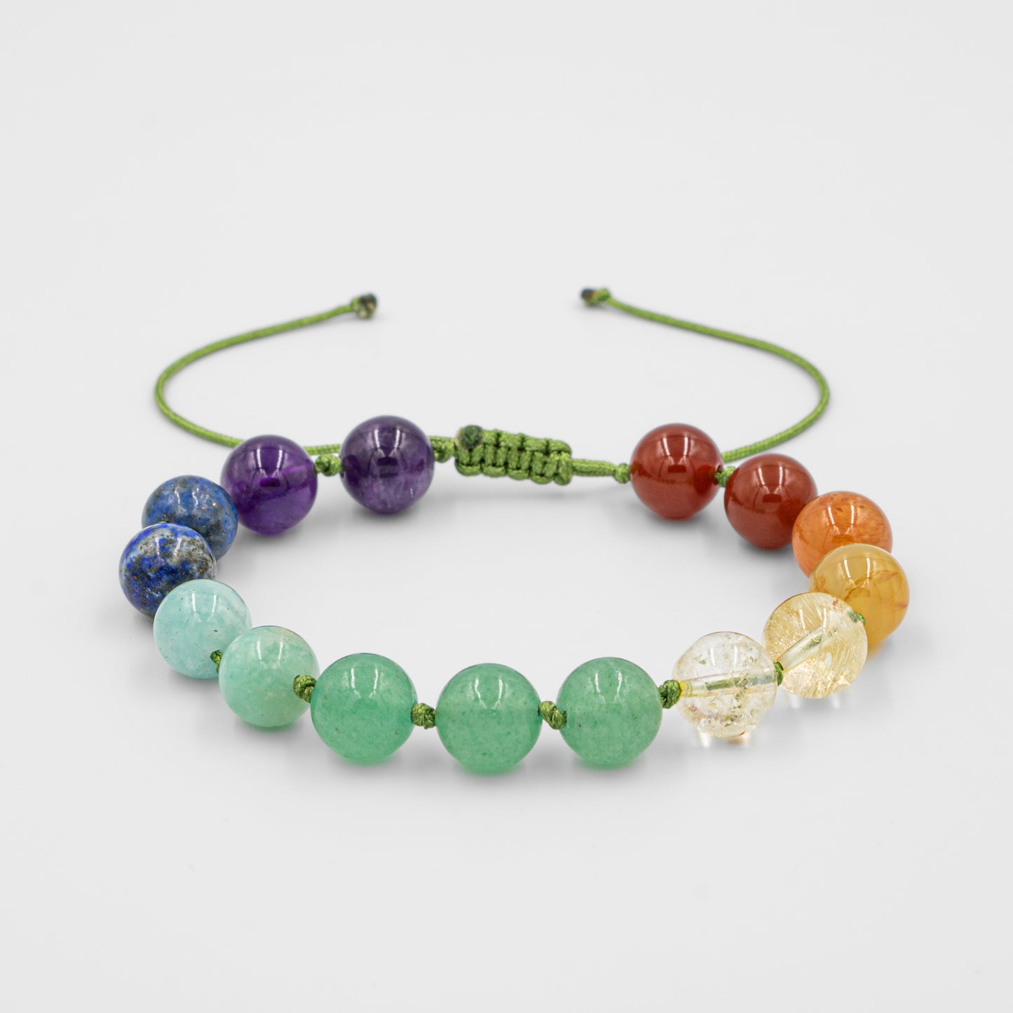 Chakra Natural Stone Macrame Design Bracelet