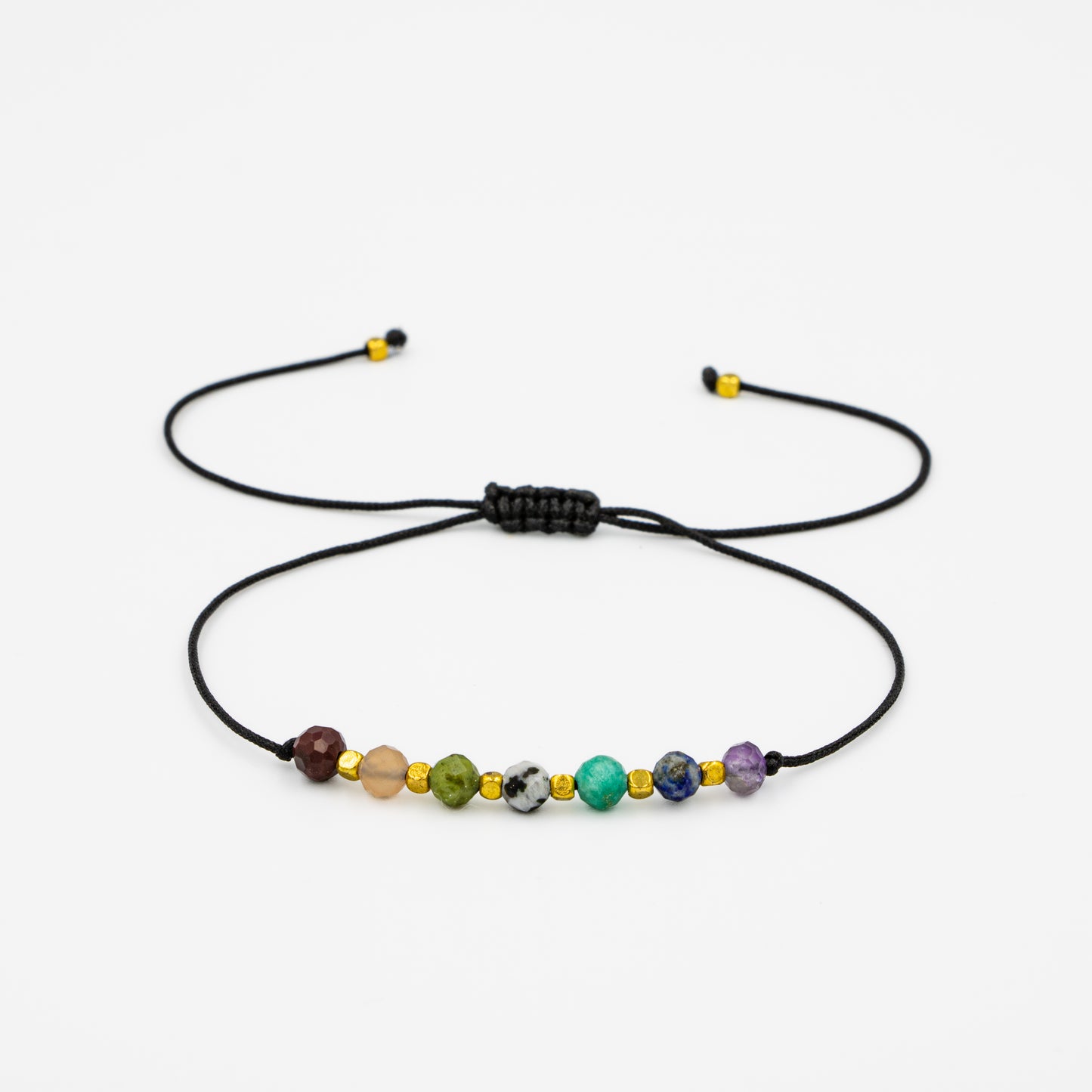 Chakra Natural Stone Macrame Design Bracelet