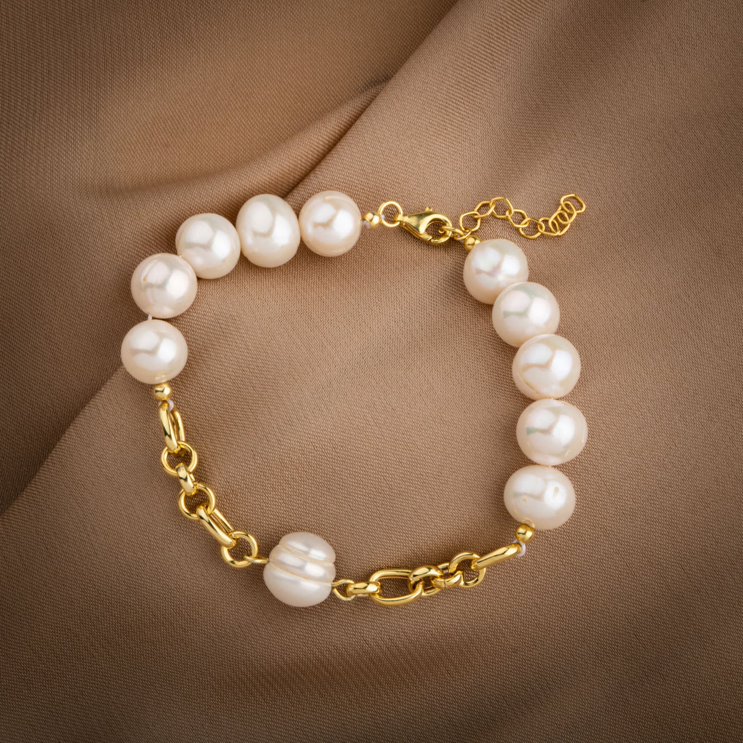 Pearl Natural Stone 925 Sterling Silver Bracelet