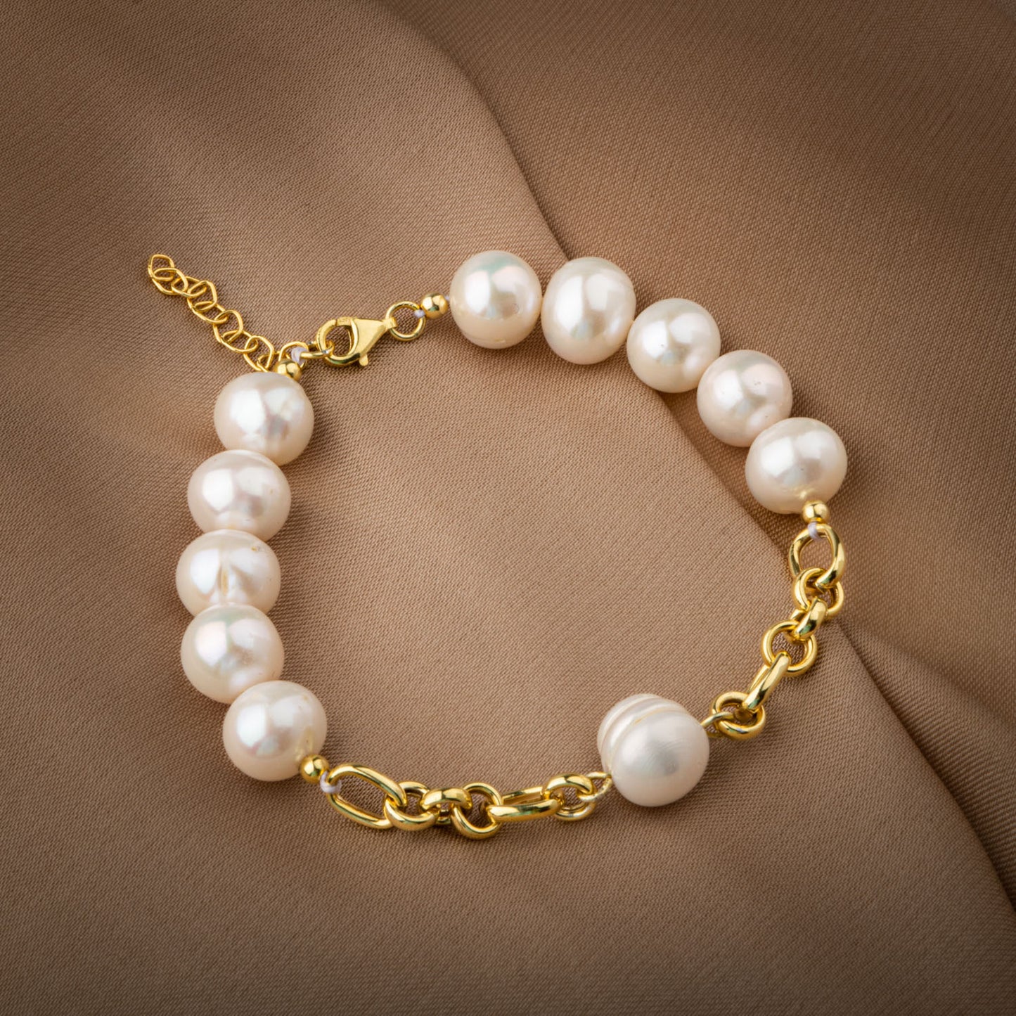 Pearl Natural Stone 925 Sterling Silver Bracelet