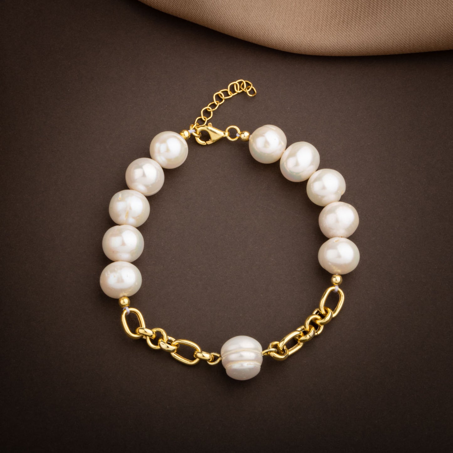 Pearl Natural Stone 925 Sterling Silver Bracelet