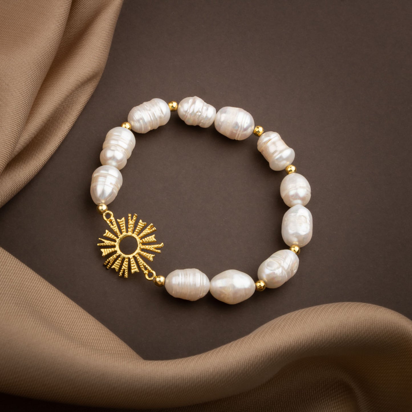 Pearl Natural Stone 925 Sterling Silver Bracelet