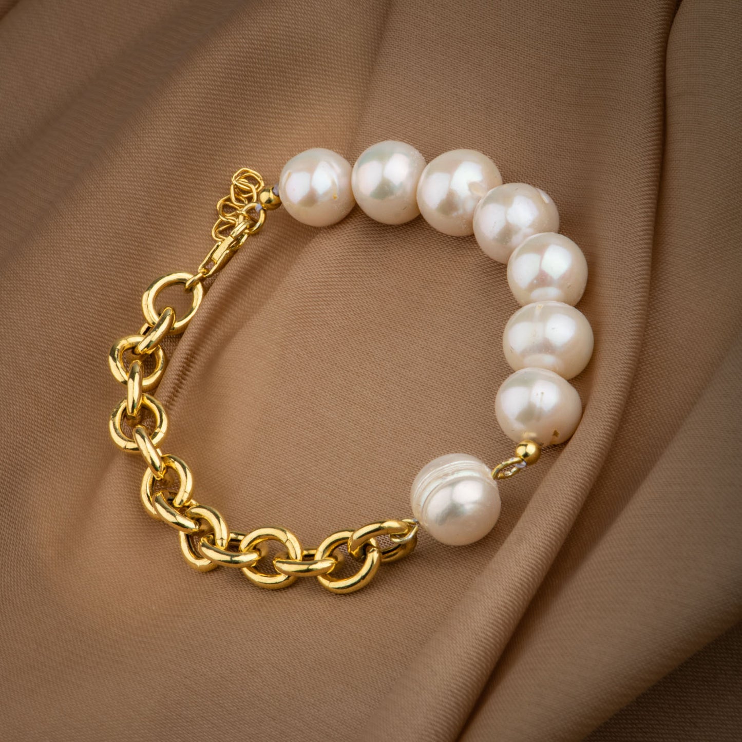 Pearl Natural Stone 925 Sterling Silver Bracelet