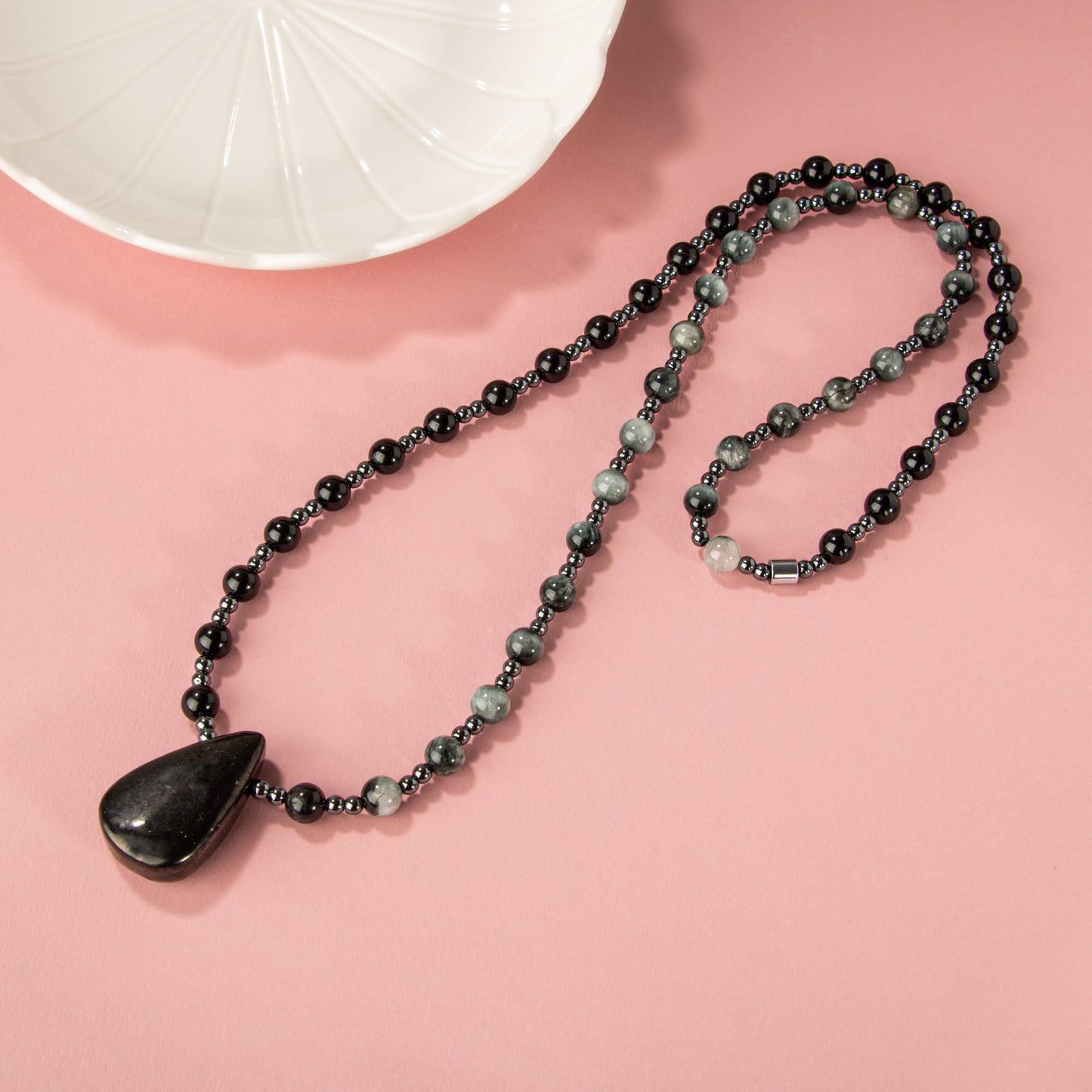 Golden Obsidian Natural Stone Necklace