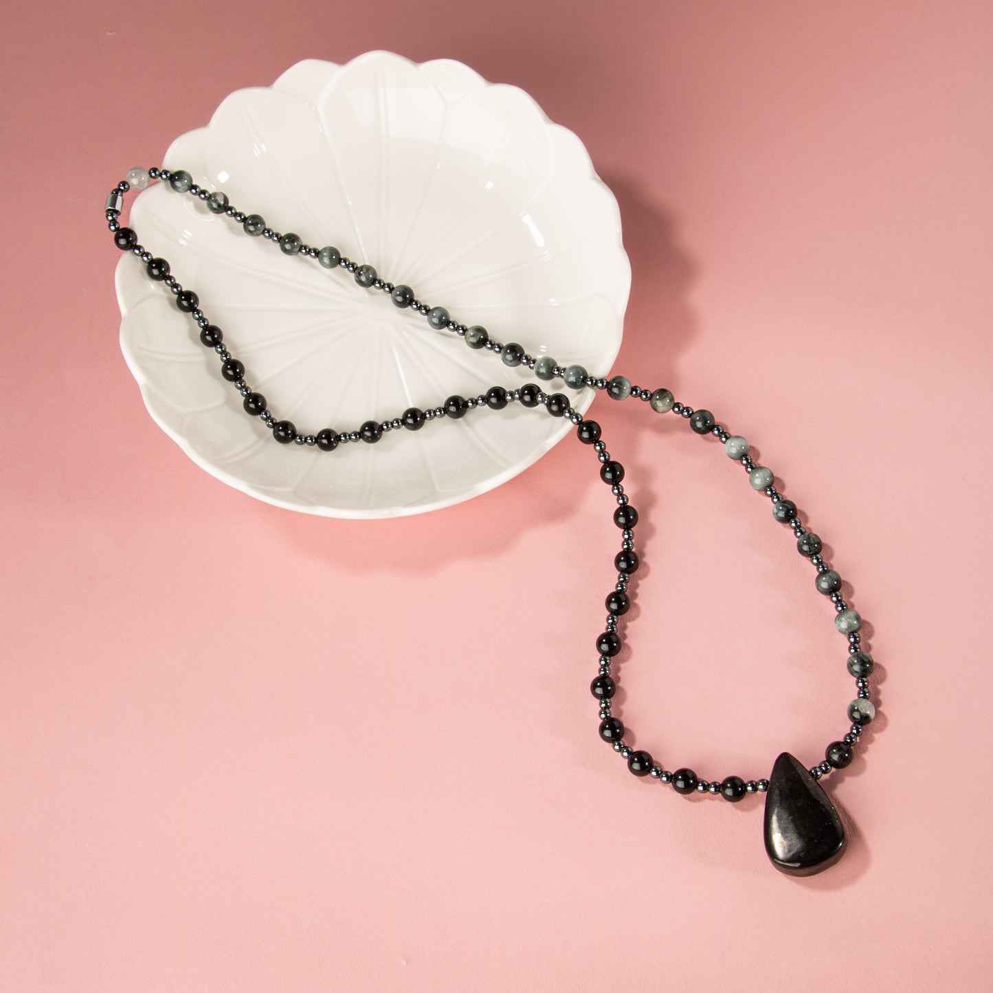 Golden Obsidian Natural Stone Necklace