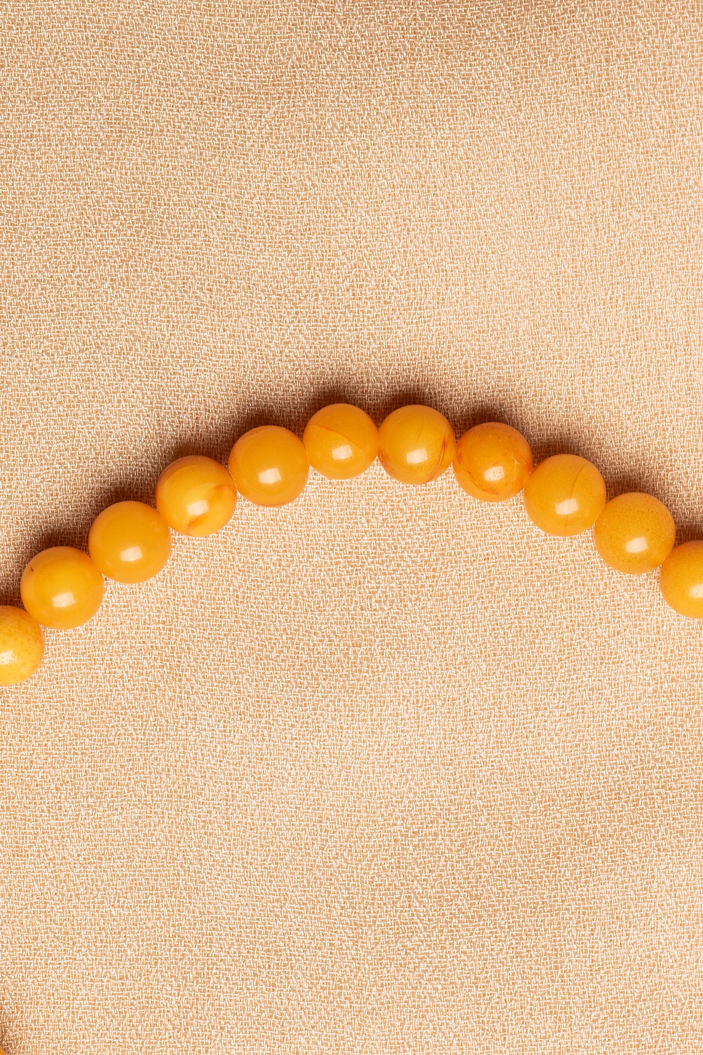 Amber Necklace and Bracelet Set with Silver Clasps 3-4 mm