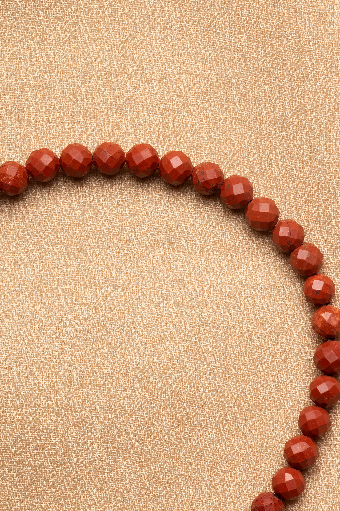Jasper Necklace and Bracelet Set with Silver Clasps 3-4 mm