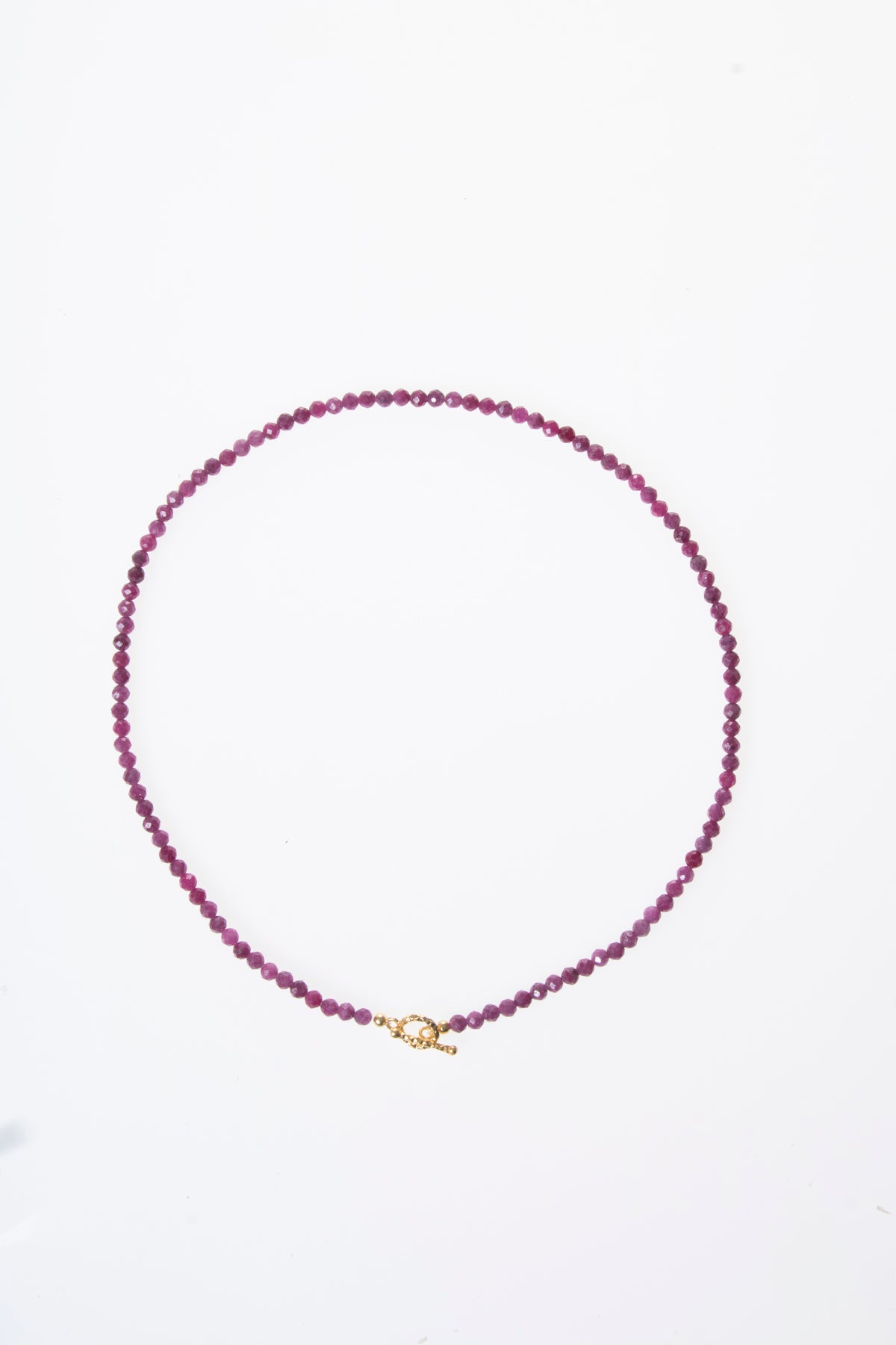 Oceanistone Ruby Natural Stone Necklace