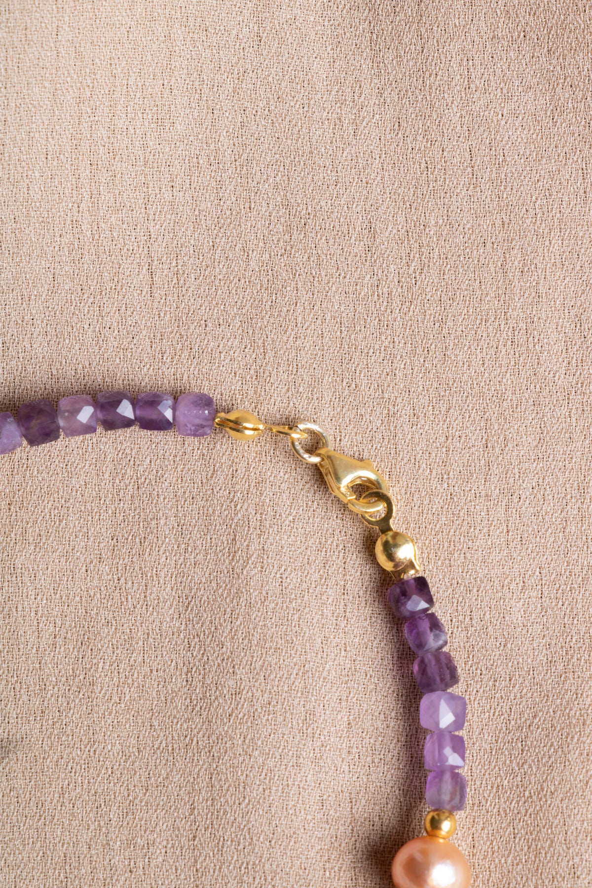 Oceanistone Amethyst - Pearl Natural Stone Bracelet