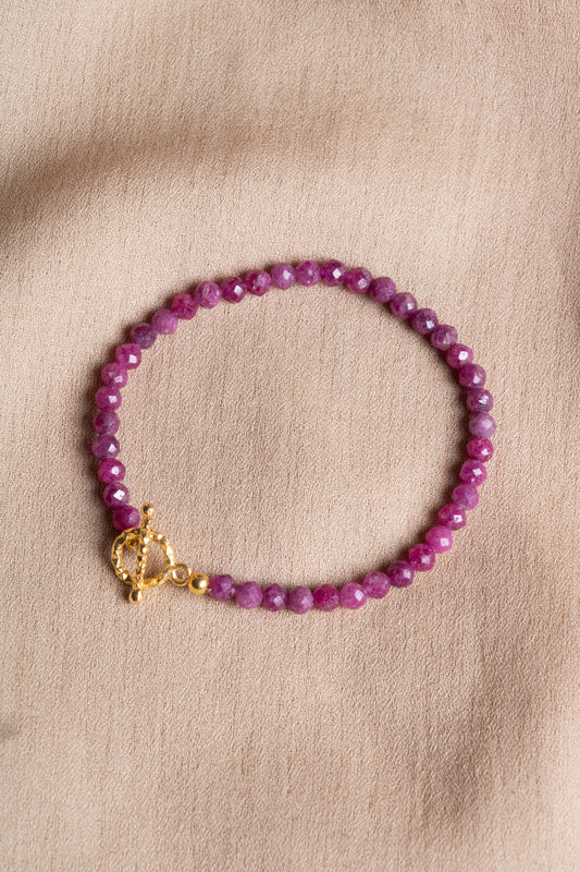 OceanistoneRuby Natural Stone Bracelet