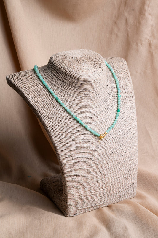 Oceanistone emerald natural stone necklace