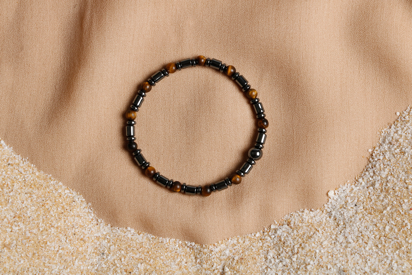 Oceanistone Men’s Bracelet Collection: Tiger Eye, Agate, and Hematite