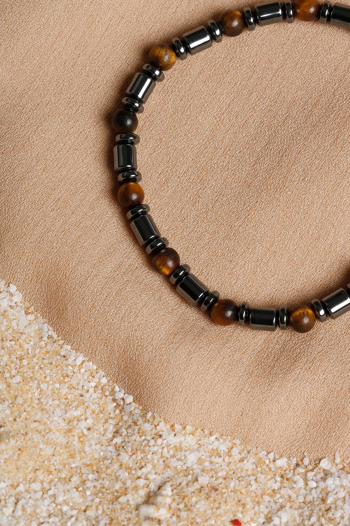 Oceanistone Men’s Bracelet Collection: Tiger Eye, Agate, and Hematite