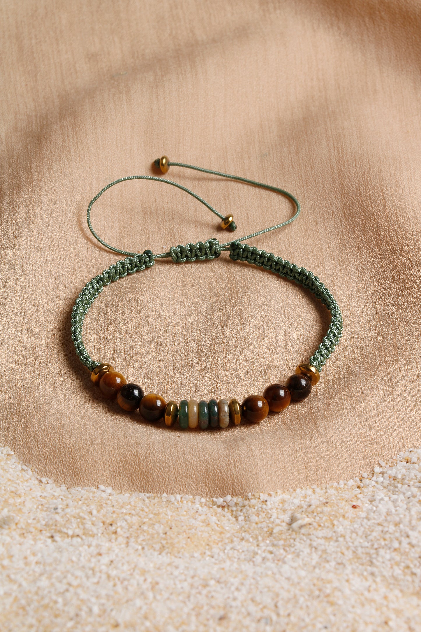 Oceanistone Men’s Bracelet Collection: Tiger Eye, Agate, and Hematite