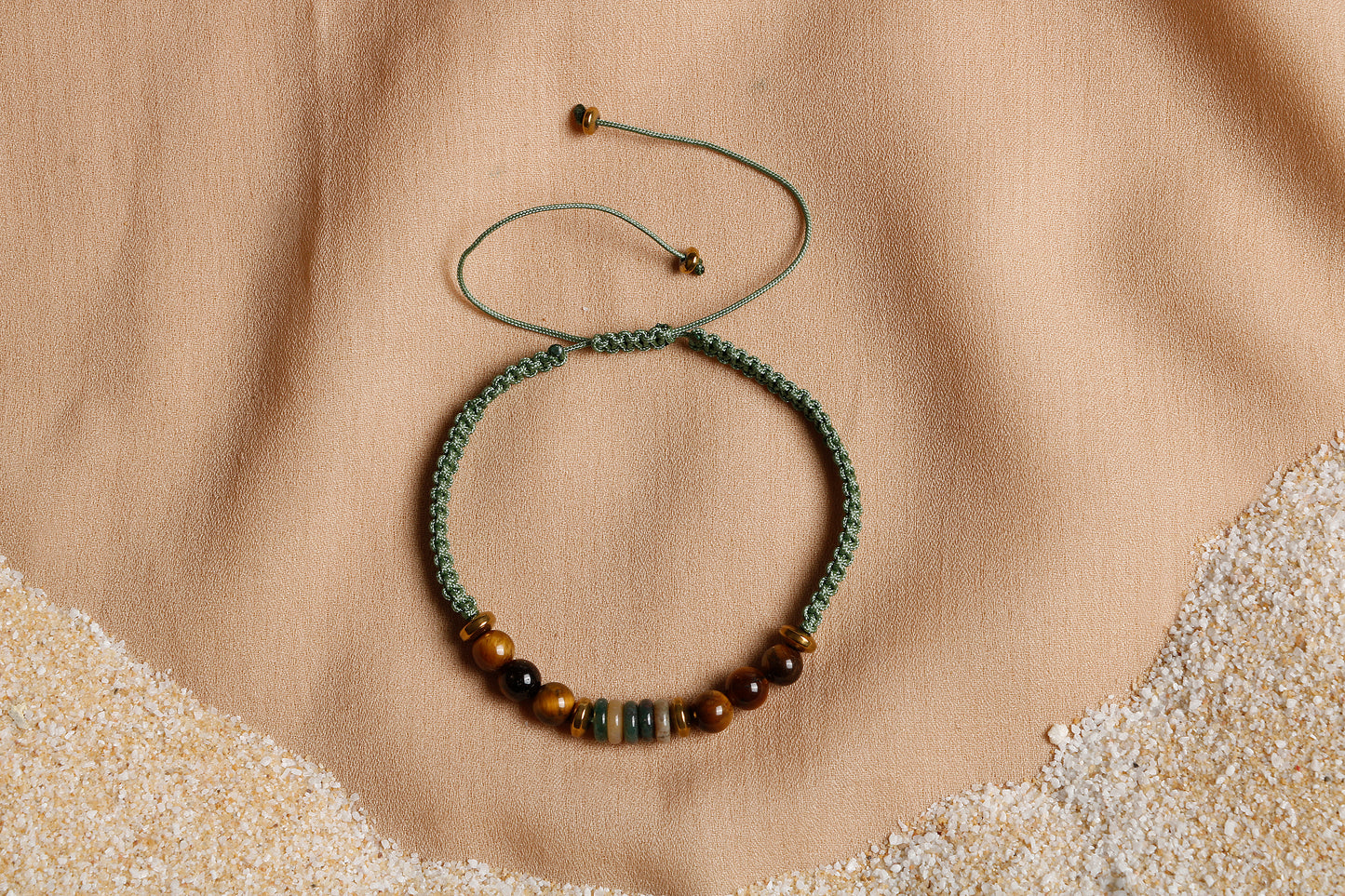 Oceanistone Men’s Bracelet Collection: Tiger Eye, Agate, and Hematite