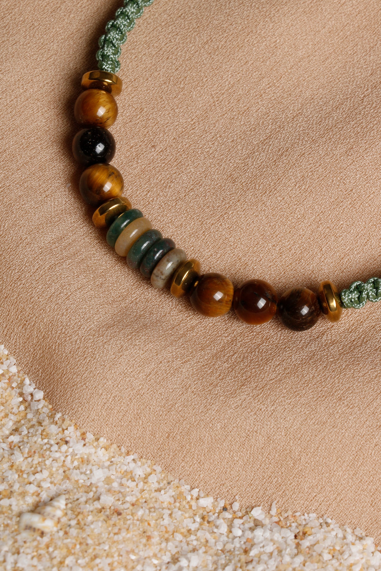 Oceanistone Men’s Bracelet Collection: Tiger Eye, Agate, and Hematite