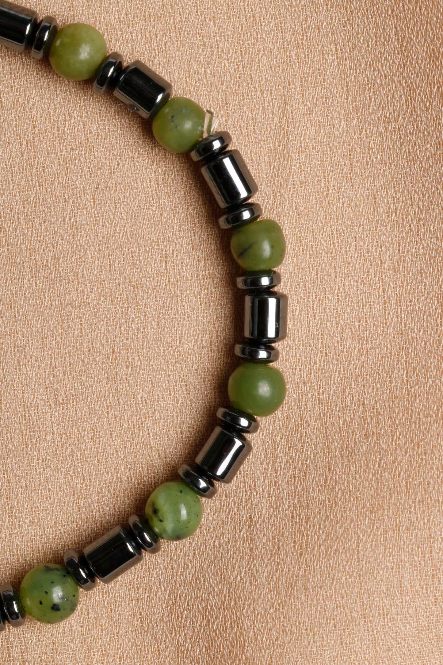 Men's Bracelet Collection with Red Agate, Jade, and Hematite Stones