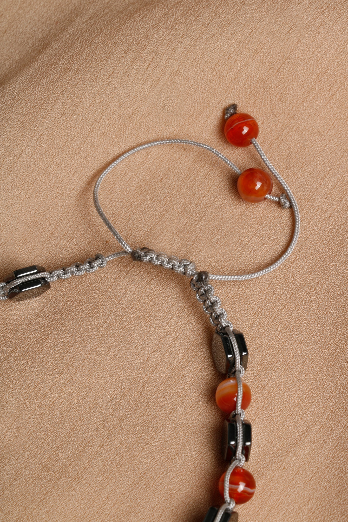 Men's Bracelet Collection with Red Agate, Jade, and Hematite Stones