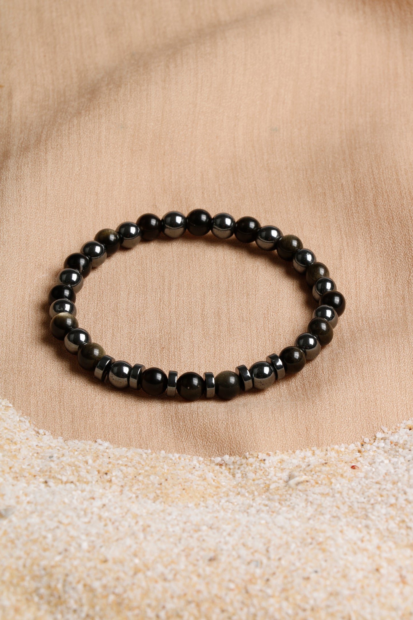 Men's Bracelet Collection with Citrine, Tiger’s Eye, and Hematite Stones