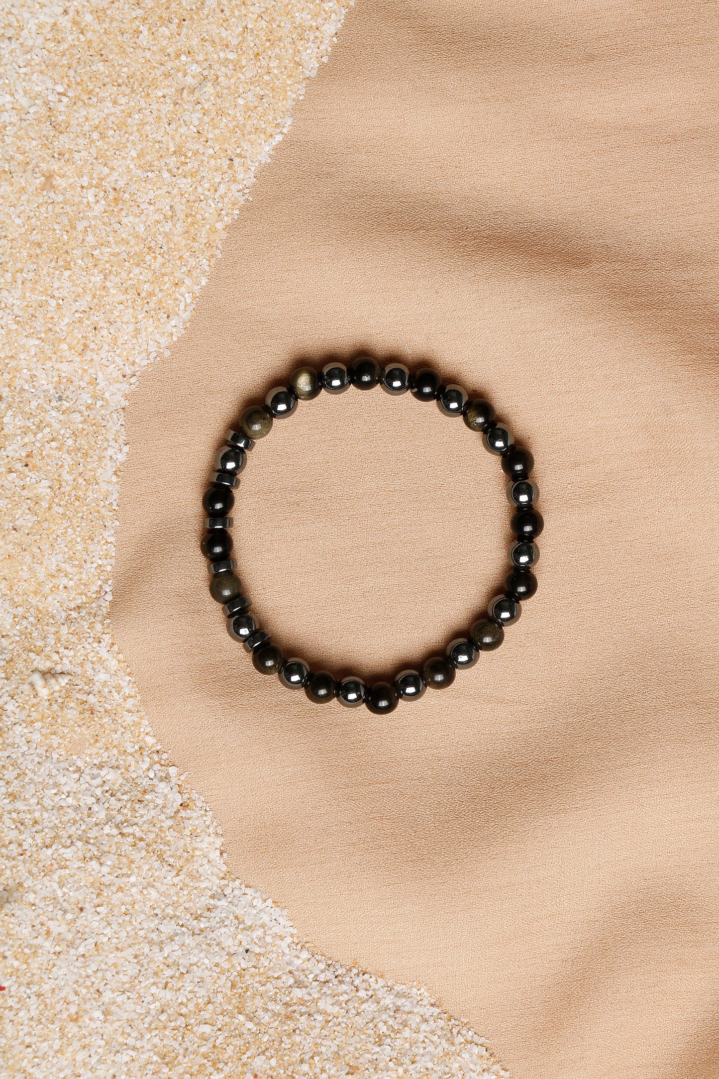 Men's Bracelet Collection with Citrine, Tiger’s Eye, and Hematite Stones