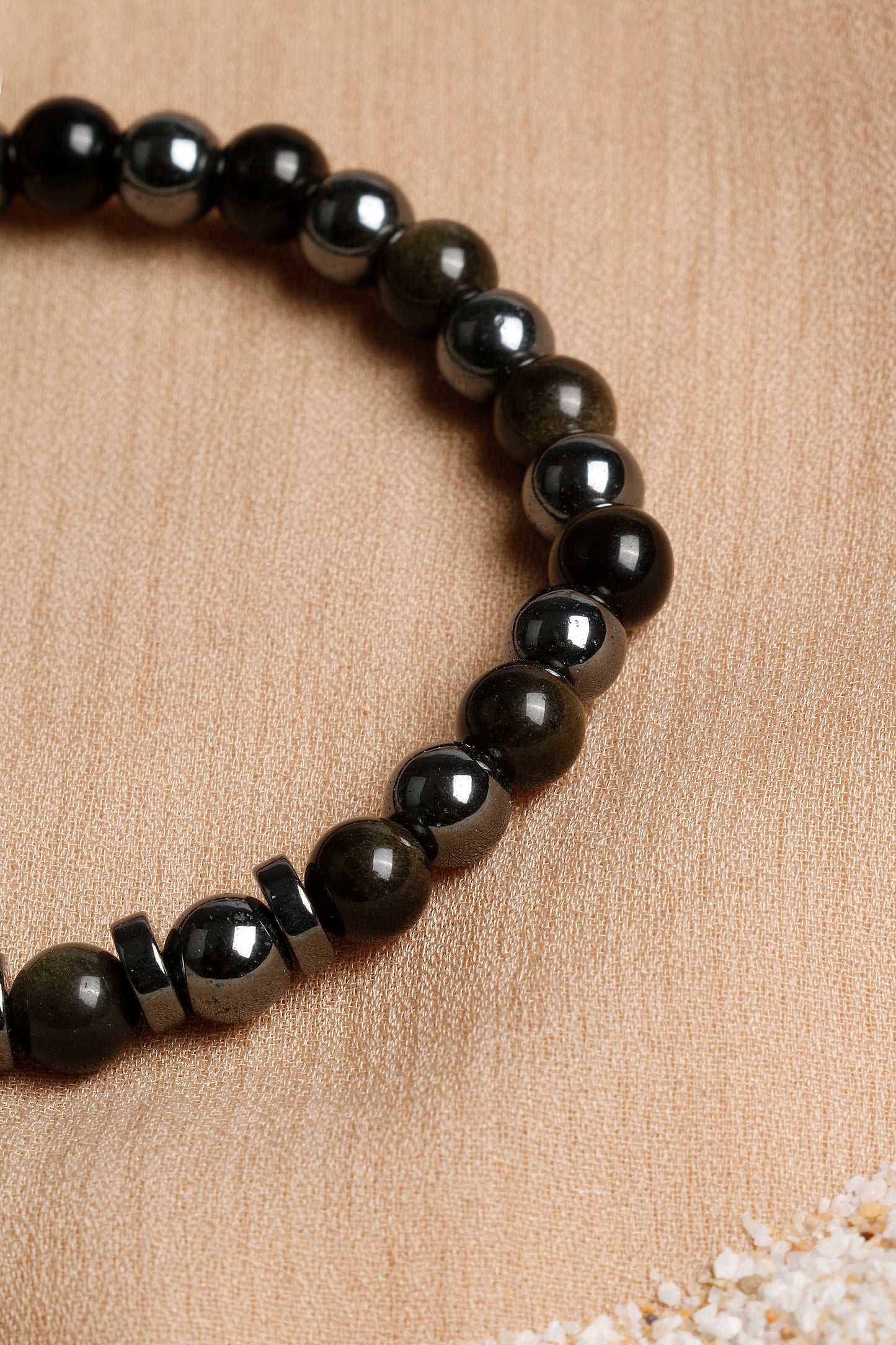 Men's Bracelet Collection with Citrine, Tiger’s Eye, and Hematite Stones