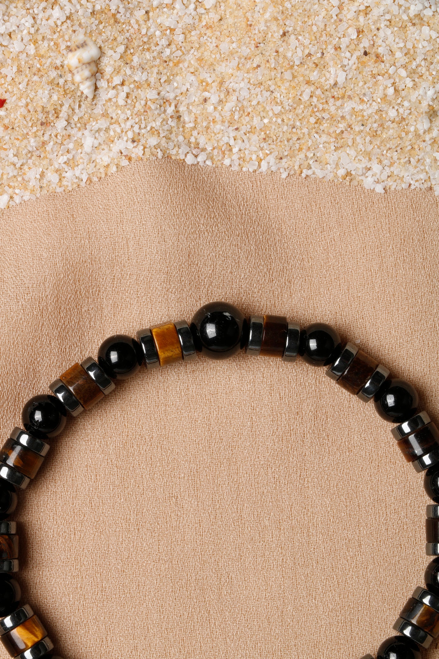 Men's Bracelet Collection with Citrine, Tiger’s Eye, and Hematite Stones